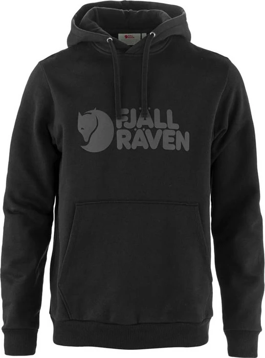 Fjällräven Logo Hoodie schwarz (Herren)