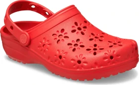 Crocs Classic Floral Cut-Out cherry red