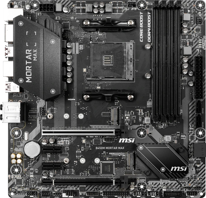 MSI B450M Mortar MAX (AMD AM4)