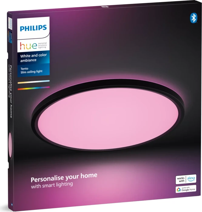 Philips Hue White and Color Ambiance Tento LED-Panel rund 42.1cm schwarz