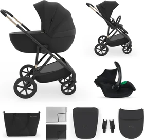 Kinderkraft Prime 3 3in1 Kombi-Kinderwagen schwarz