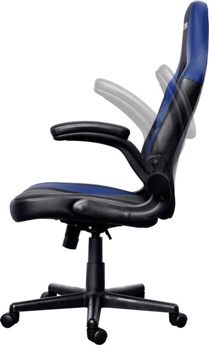 Trust Gaming GXT 703B Riye Gamingstuhl, schwarz/blau