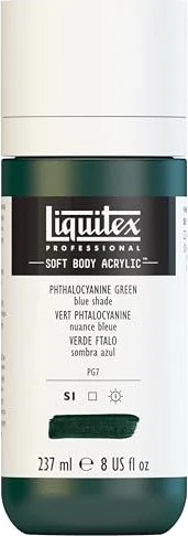 Liquitex Professional Soft Body Acrylic phthalocyanine green blue shade, 237ml