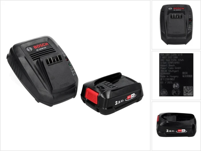 Bosch DIY Starterset 18V, 2.5Ah, Li-Ionen, 1 Akku [2.5Ah] [45Wh]