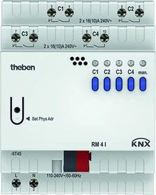 Theben RM 4 I KNX 4-fach, 16A, 4TE REG, Schaltaktor (4940210)