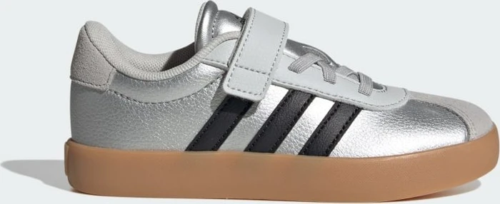 adidas VL Court 3.0 silver metallic/core black/light solid grey (Junior) (IH3958)