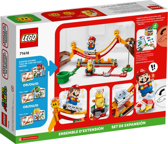 LEGO Super Mario - Lavawelle-Fahrgeschäft - Erweiterungsset
