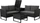 Juskys Santorini Polyrattan Lounge-Set schwarz (300871)