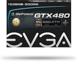 EVGA GeForce GTX 480 Superclocked+, 1.5GB GDDR5, 2x DVI, Mini HDMI