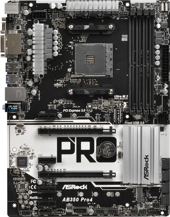 ASRock AB350 Pro4 (AMD AM4)