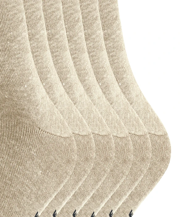 Falke Happy Socken sand mel., 6 Paare (Herren)