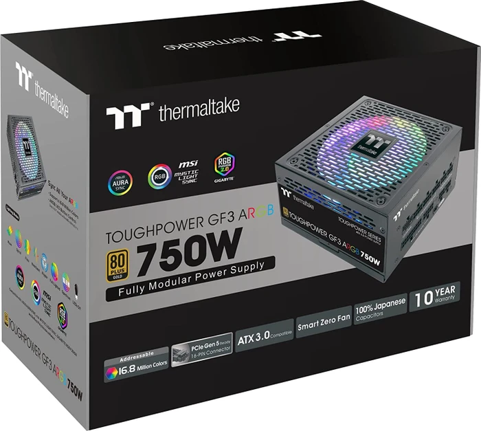 Thermaltake ToughPower GF3 ARGB 750W, ATX 3.0