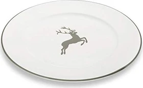 Gmundner Keramik Grauer Hirsch Speiseteller Gourmet 29cm