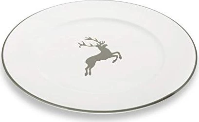 Gmundner Keramik Grauer Hirsch Speiseteller Gourmet 29cm