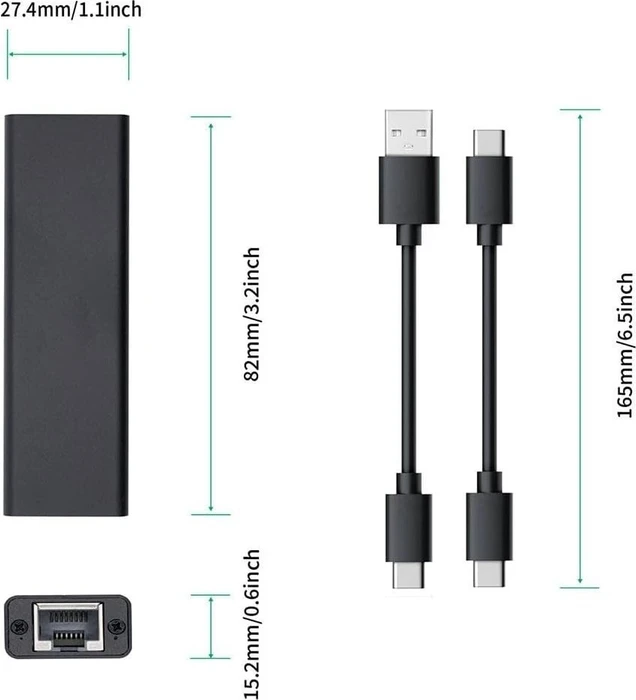 Diverse WP-UT5 5G LAN-Adapter, RJ-45, USB-C 3.1 [Buchse] (verschiedene Markenbezeichnungen)