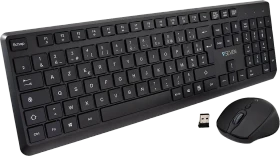 V7 CKW350 Professional Wireless Tastatur und Maus Set, USB, FR