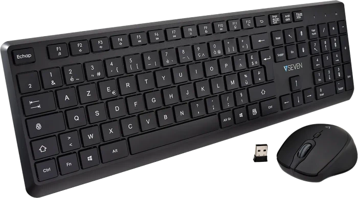 V7 CKW350 Professional Wireless Tastatur und Maus Set, USB, FR