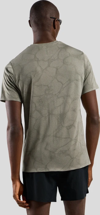 Odlo Zeroweight Engineered Chill-Tec Laufshirt kurzarm agate gray melange (Herren)