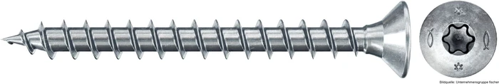 fischer PowerFast FPF II CTF BC T10 3x30 Spanplattenschraube, 3x30mm, 1000 Stück