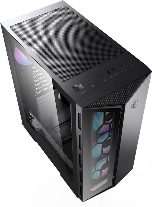 MSI MPG Gungnir 110R, schwarz, Glasfenster