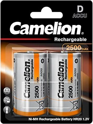 Camelion Accu Mono D NiMH 2500mAh, 2er-Pack