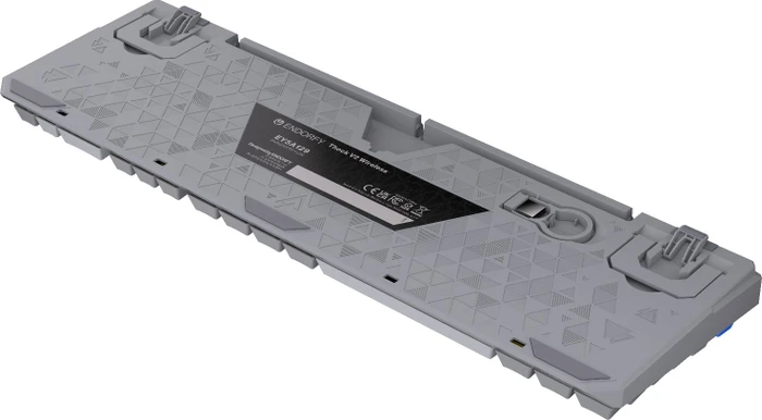 Endorfy Thock V2 Wireless, PBT, grau, LEDs RGB, hot-swap, Endorfy YELLOW, USB/Bluetooth, US