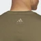adidas Essentials Single Jersey Linear Embroidered Logo T-Shirt kurzarm olive strata (Herren) Vorschaubild