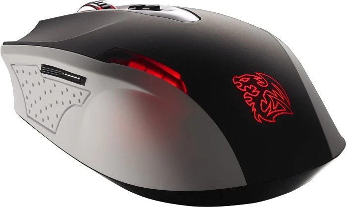 Tt esports Black Combat White Gaming Mouse, USB