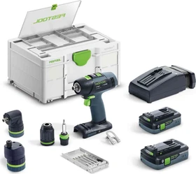 Festool T 18+3 HPC 4.0 I-Set Akku-Bohrschrauber inkl. Systainer + 2 Akkus 4.0Ah