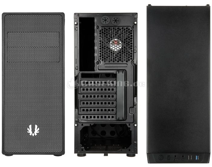 BitFenix Neos schwarz/silber, schallgedämmt