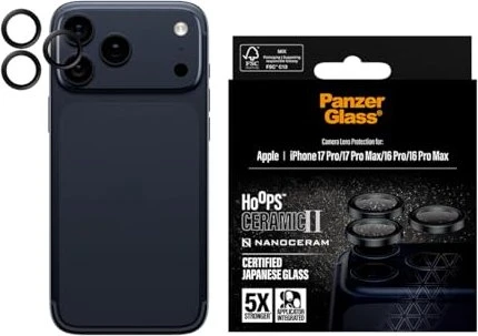 PanzerGlass Hoops Ceramic II Lens Protector für Apple iPhone 17 Pro/17 Pro Max