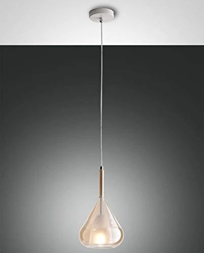 Fabas Luce Lila Pendelleuchte 1-flammig amber