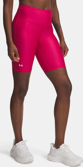Under Armour HeatGear Armour Fahrradhose kurz shaded fuchsia/white (Damen)
