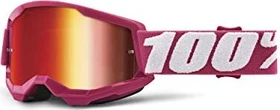 100% Strata2 Schutzbrille fletcher/mirror red lens (Junior)