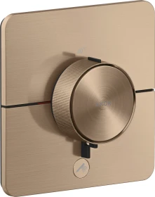 Hansgrohe Axor ShowerSelect ID softsquare Thermostat für 1 Verbraucher und einen zusätzlichen Abgang brushed red gold