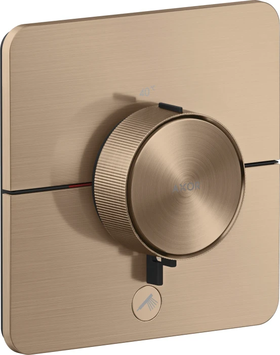 Hansgrohe Axor ShowerSelect ID softsquare Thermostat für 1 Verbraucher und einen zusätzlichen Abgang brushed red gold