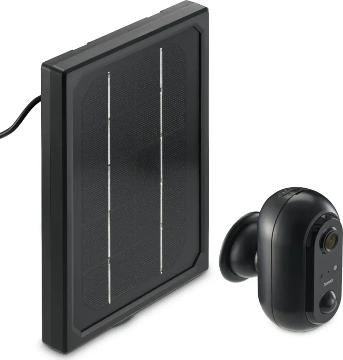 Hama Outdoor WLAN-Kamera schwarz, inkl. Solarpanel