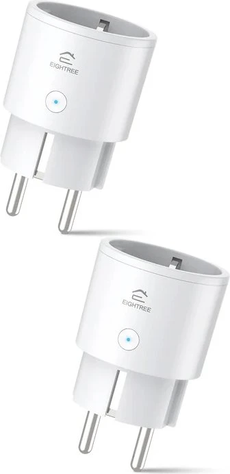 Eightree ET20 Smart Wifi EU Plug weiß, Typ F, Smart-Steckdose, 2er-Pack