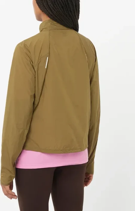 Salomon SHAKEout Fly Laufjacke brilliant olive (Damen)