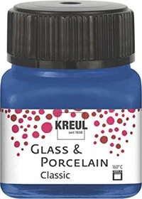 Kreul Glass & Porcelain Classic Malfarbe, kobaltblau, 20ml