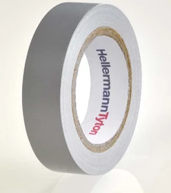 HellermannTyton HelaTape Flex 15 Isolierband grau, 15mm/10m, 1 Stück