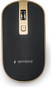 Gembird Wireless Optical Mouse 4B-06 schwarz/gold, USB