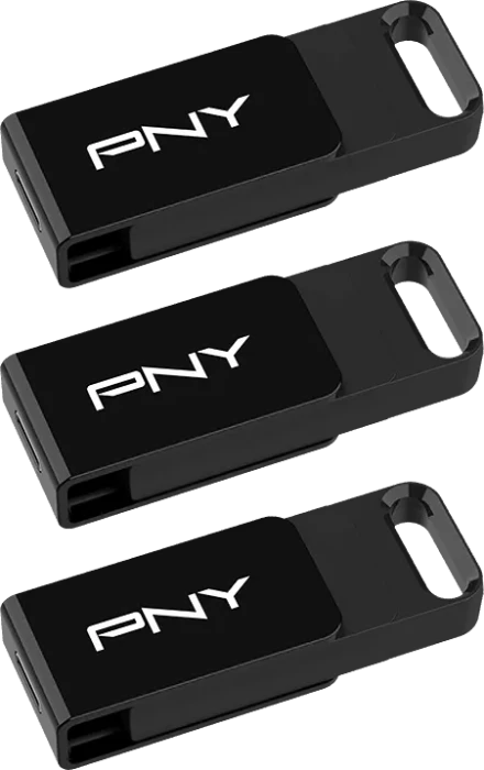 PNY Elite Type-C 128GB, USB-C, USB 3.2 Gen 1×1, 3er-Pack