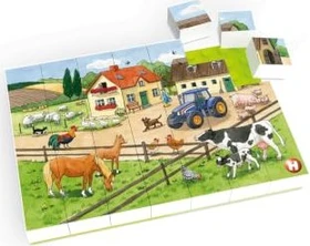 Hubelino Puzzle Leben auf dem Bauernhof, 35-tlg.