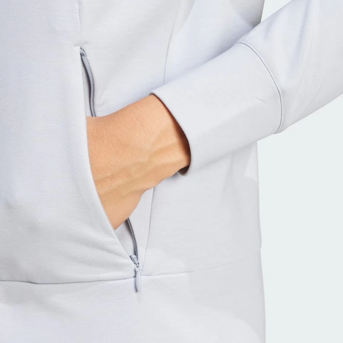 adidas Designed 4 Training Hoodie halo silver (Damen)