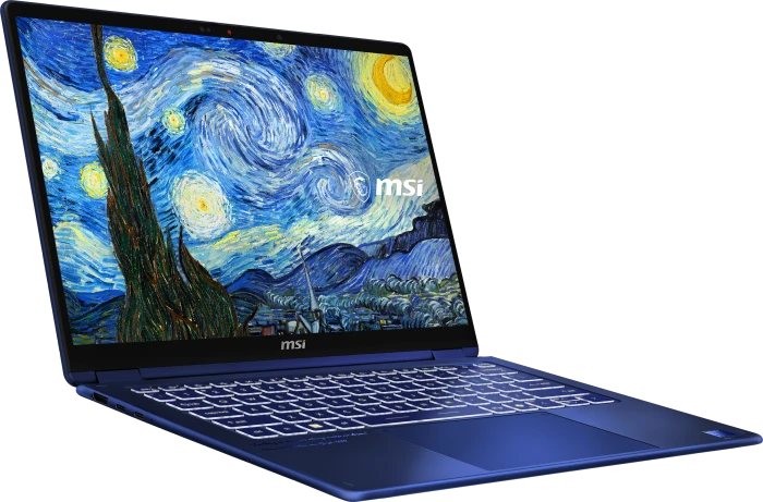 MSI Prestige 14 Flip AI+ The Starry Night-270N, Star Blue, Core Ultra X9 378H, 32GB RAM, 1TB SSD, DE, Vincent van Gogh Edition