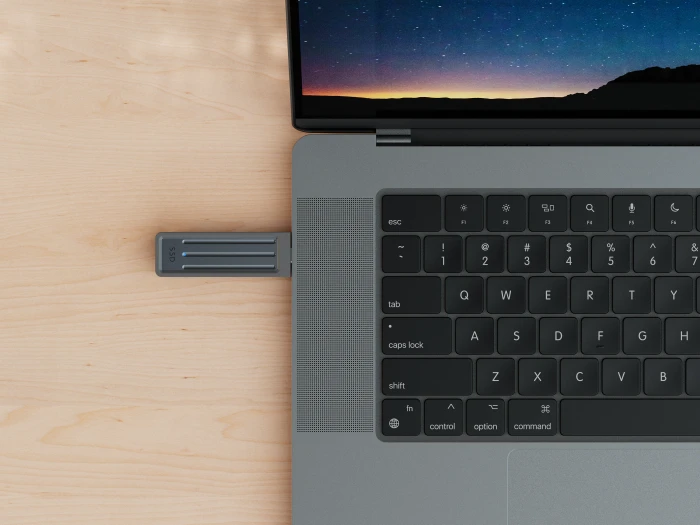 Seagate Ultra Compact SSD +Rescue 1TB dunkelgrau, USB-C, USB 3.2 Gen 2×1