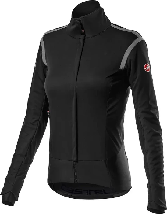 Castelli Alpha RoS 2 Fahrradjacke light black/black reflex (Damen)