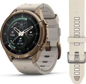 Garmin Fenix 9 Pro inReach 43mm autumn gold titanium/bone leather