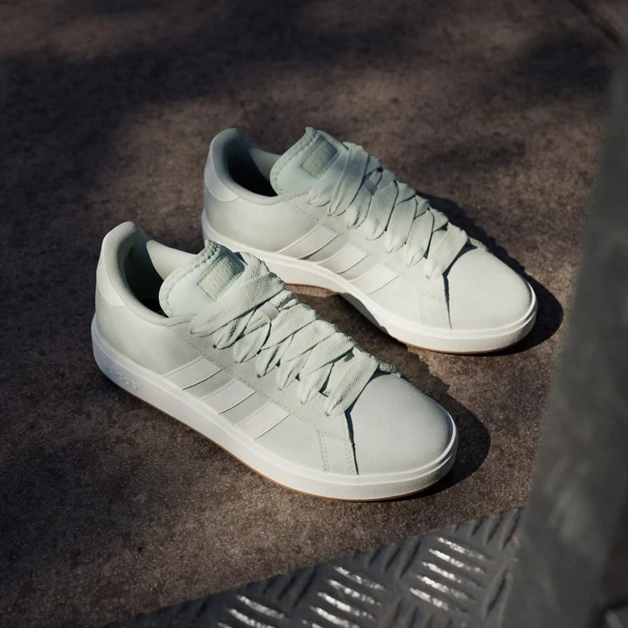 adidas Grand Court Base 00s linen green/core white/gum